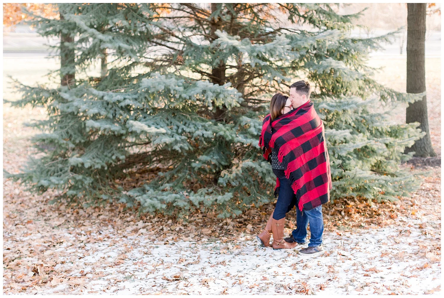 wintertime engagement pics