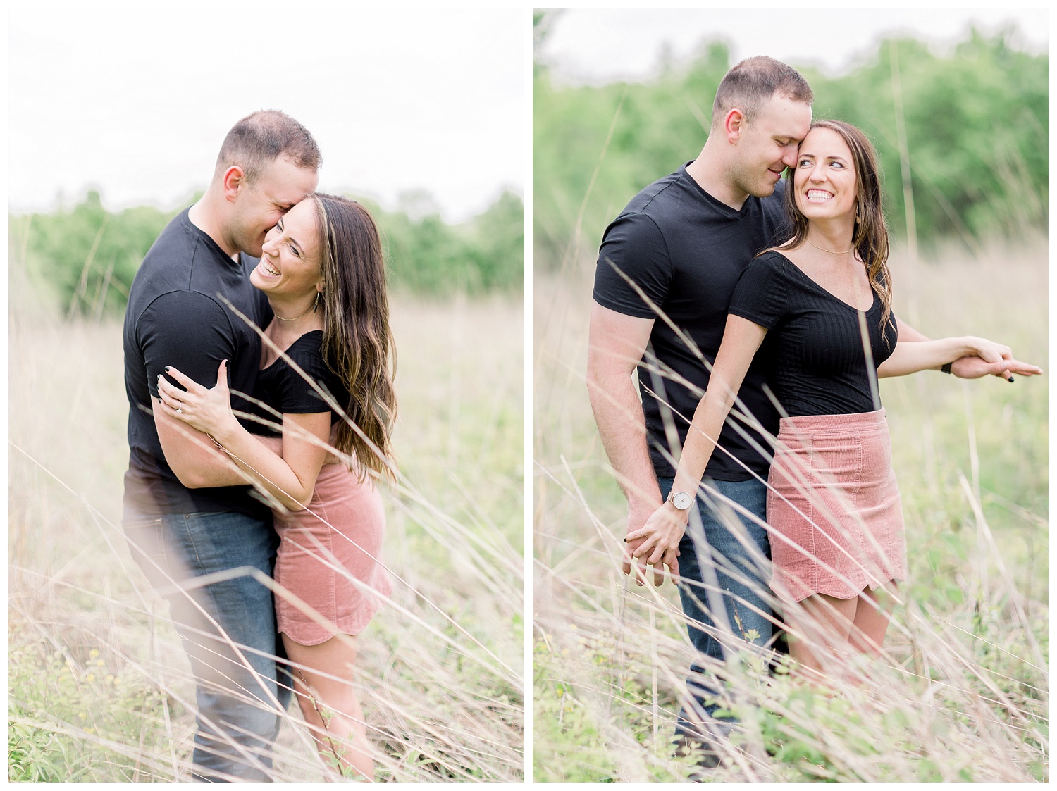 joyful Kansas City engagement photography