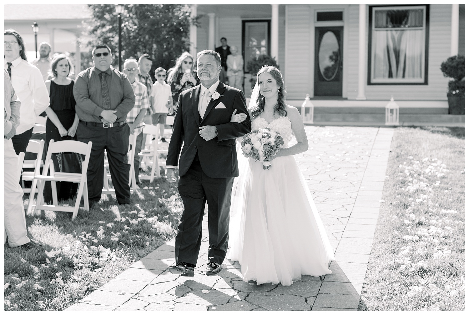 Outdoor wedding ceremony at 1890