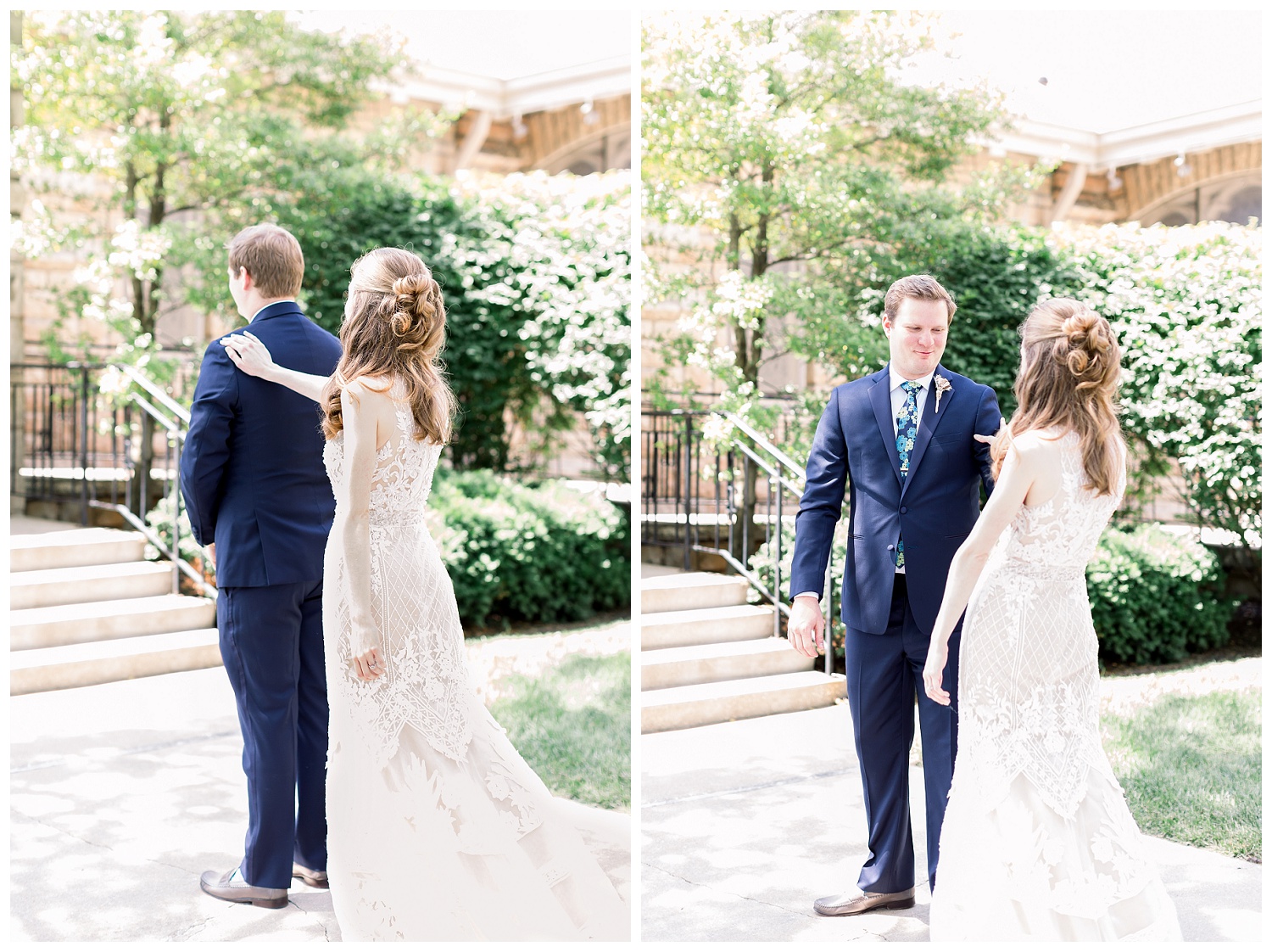 first looks on wedding day photos