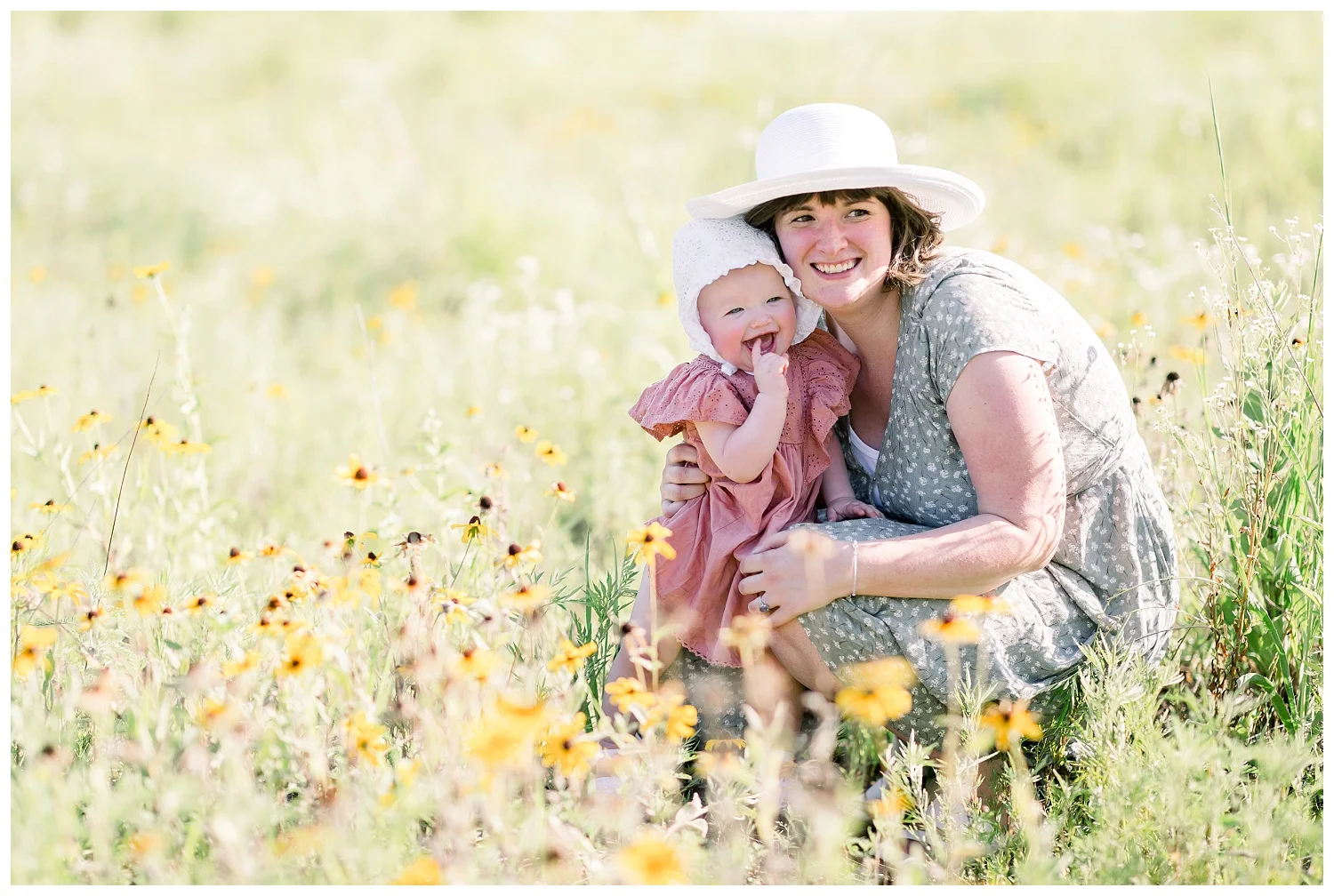 Family Photos in a Wildflower Field // Sean, Jamie + Sylvie