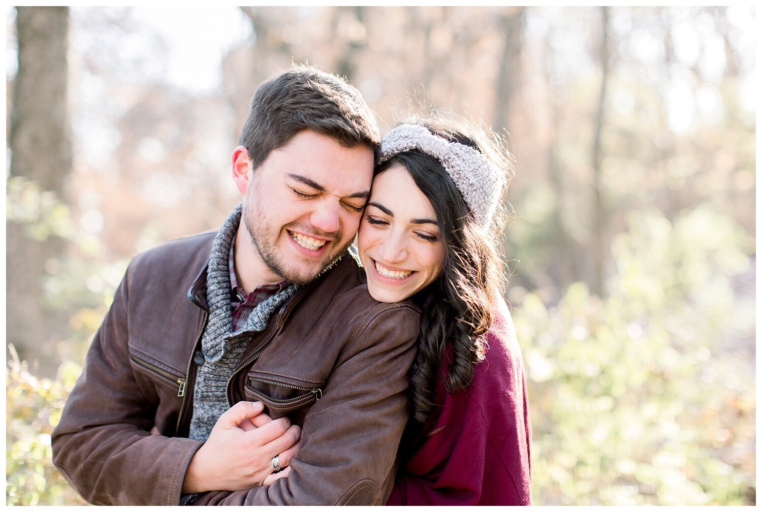 winter engagement photos