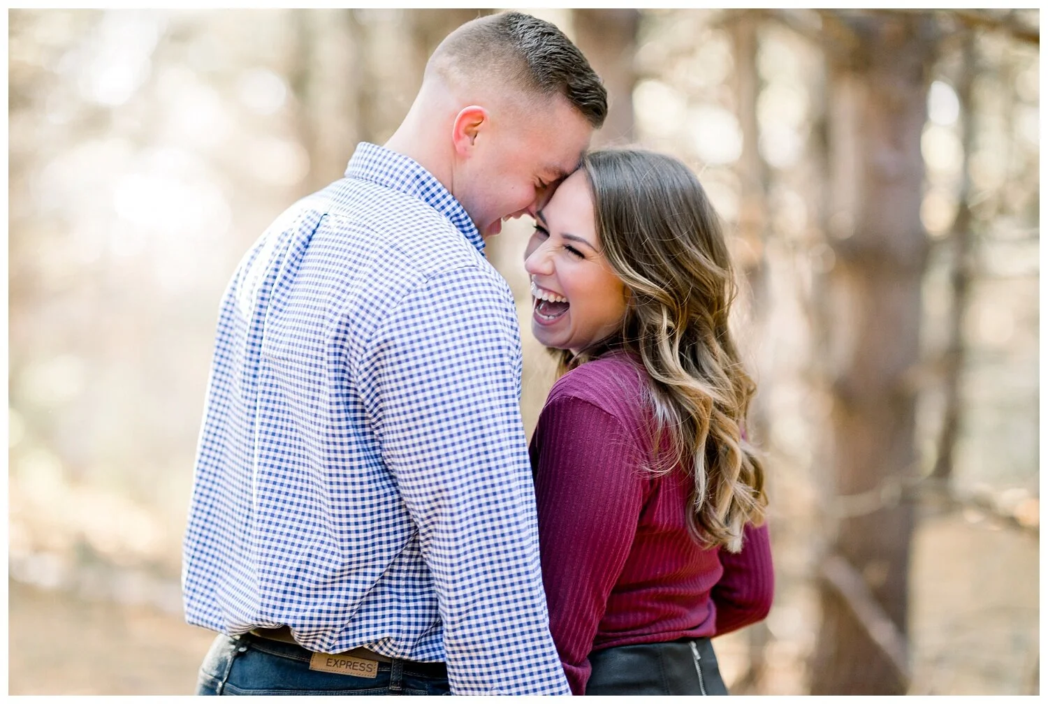 Woodsy Winter Engagement Photos in Kansas City // Keri + Brandon