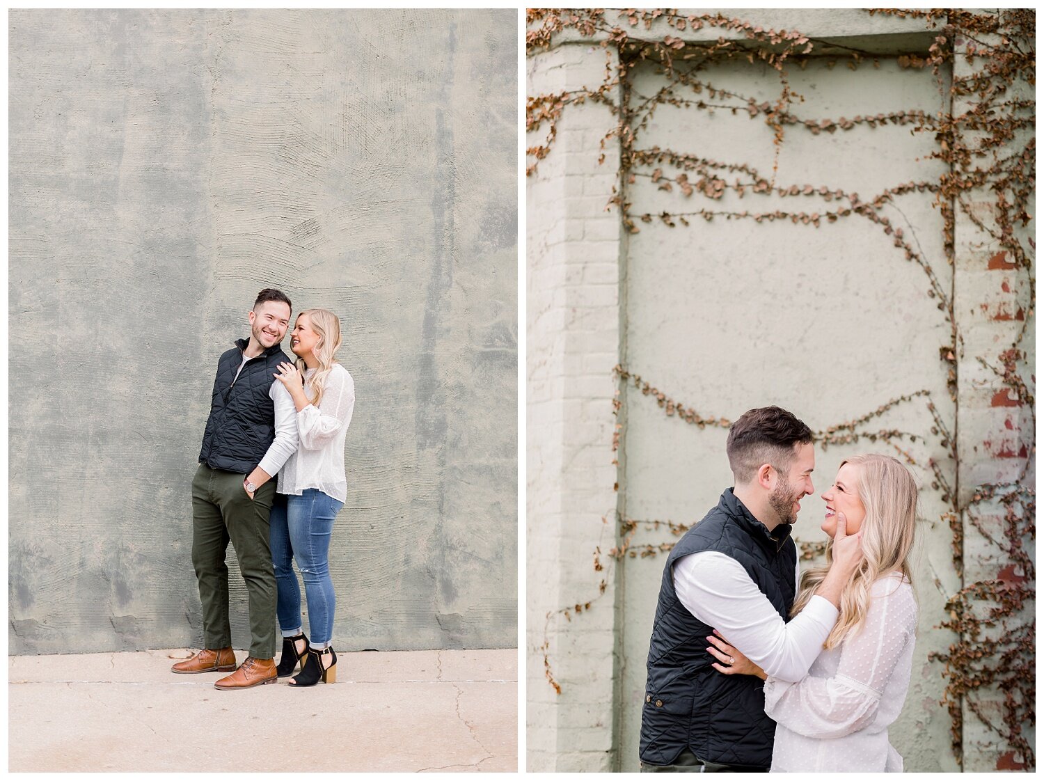 city style engagement photos in downtown KC