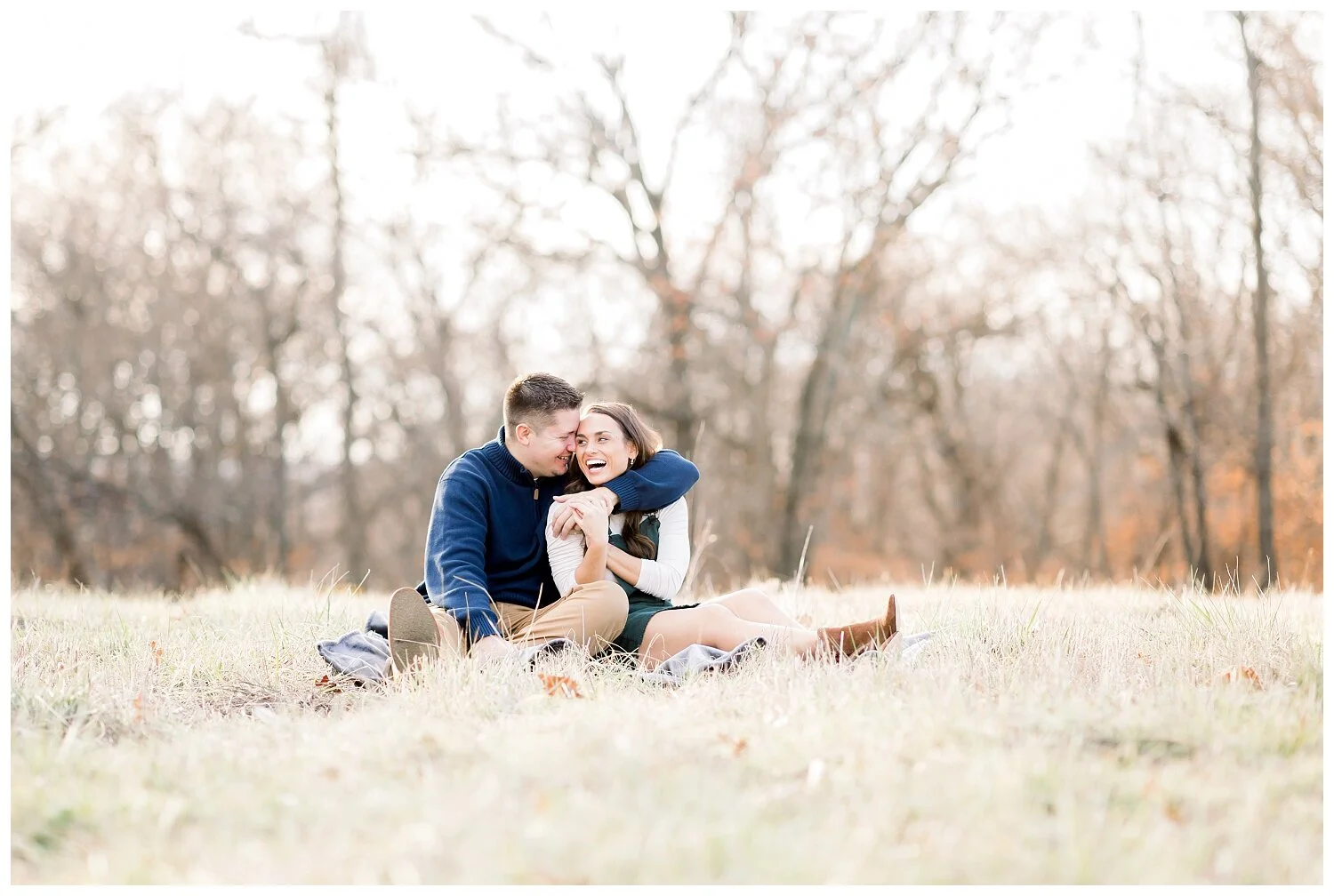 Weston Bend State Park Fall Engagement Session // Andee + Johnny