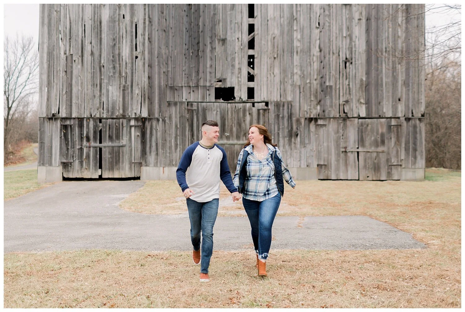 Wooded Engagement Photos in Weston // Jillian + Drew