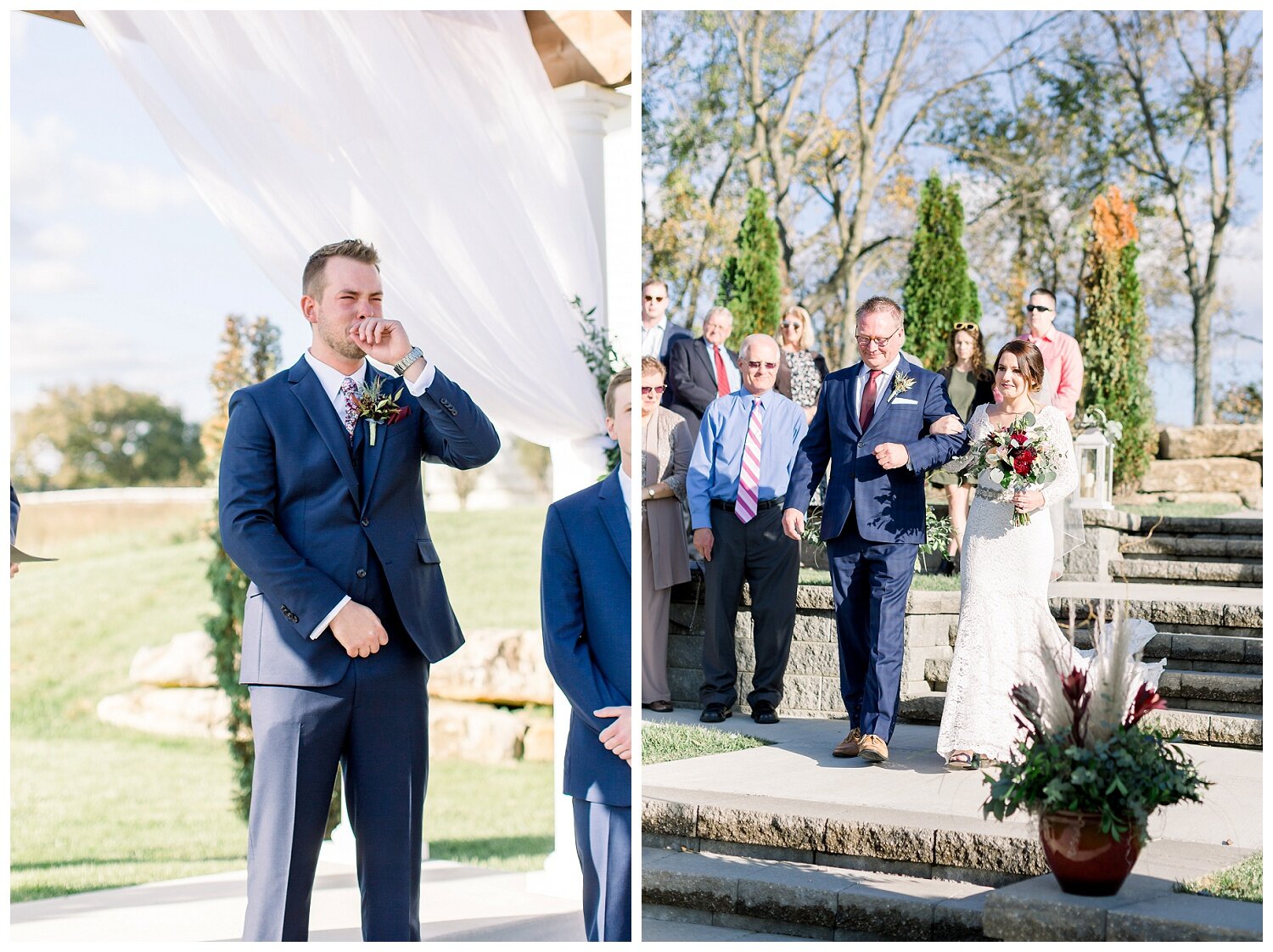 outdoor ceremony at The Fields of 1890