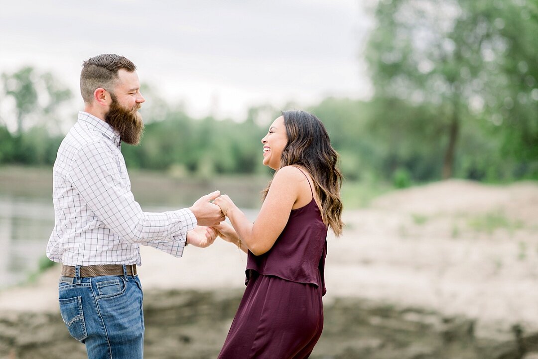 Engagement Session by the River // Kansas City // Bri + Craig
