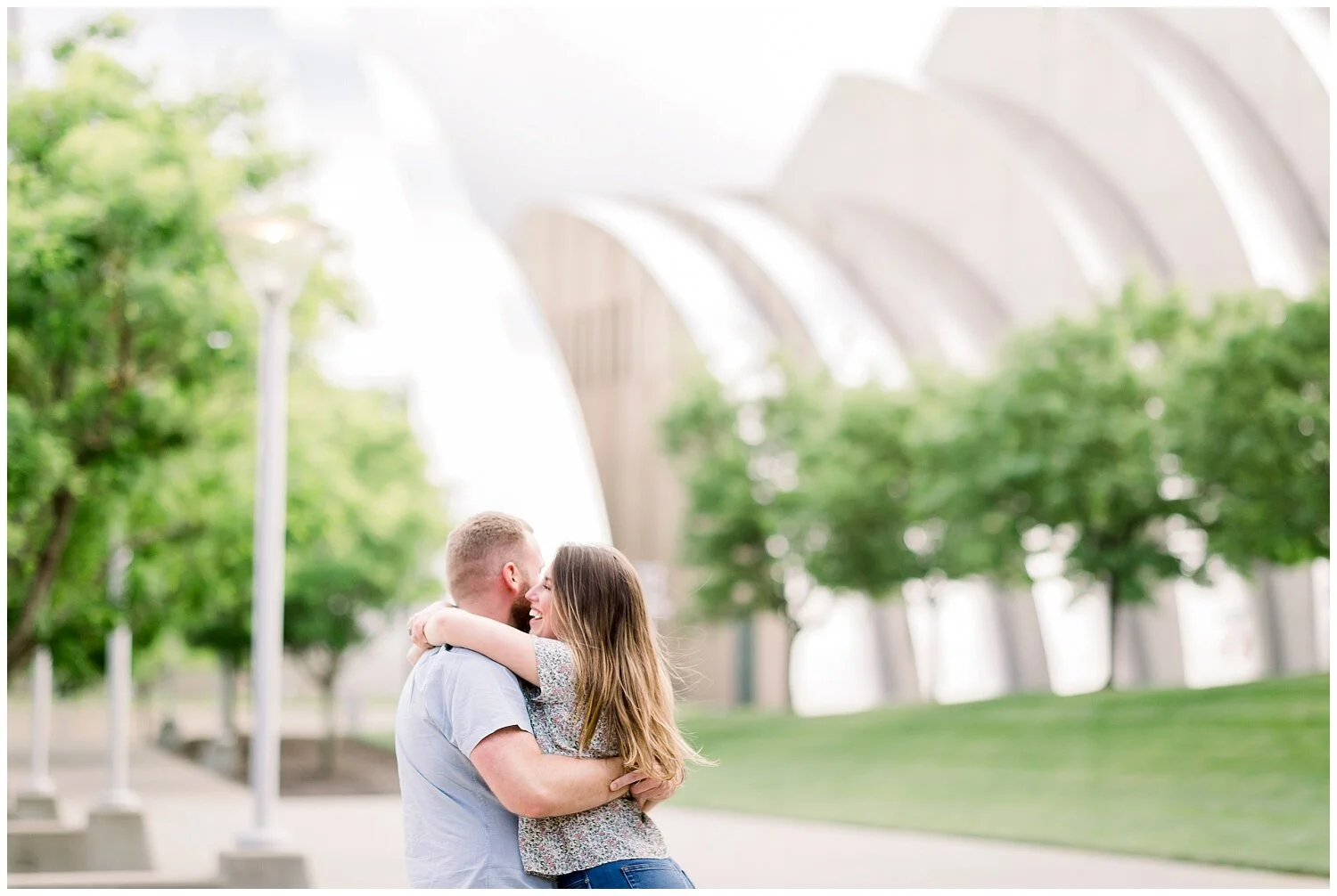 Kauffman Center Kansas City Engagement Photos // Kristin + Andrew