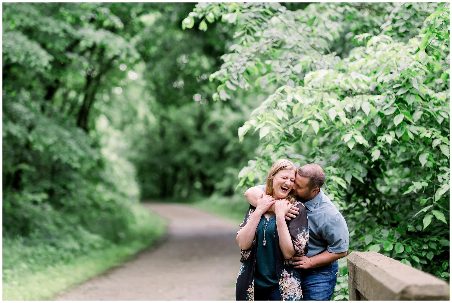 Rainy Engagement Session in Weston, Missouri // Emily + Joel