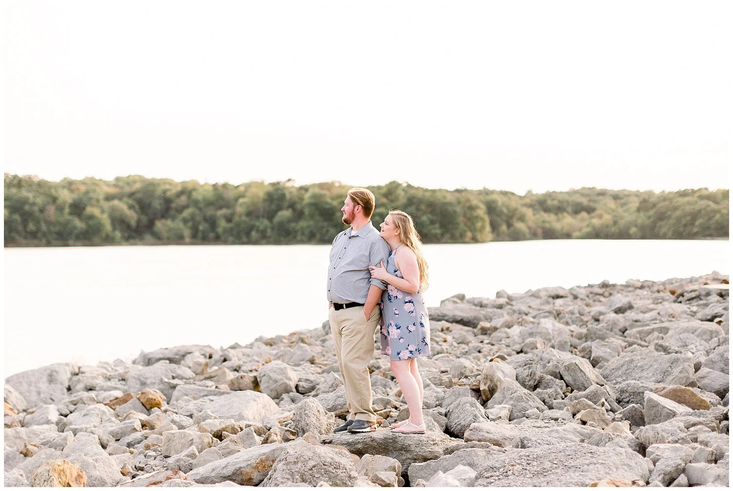 Engagement Photos by Blue Springs Lake, Missouri // Kaitlin + Cameron