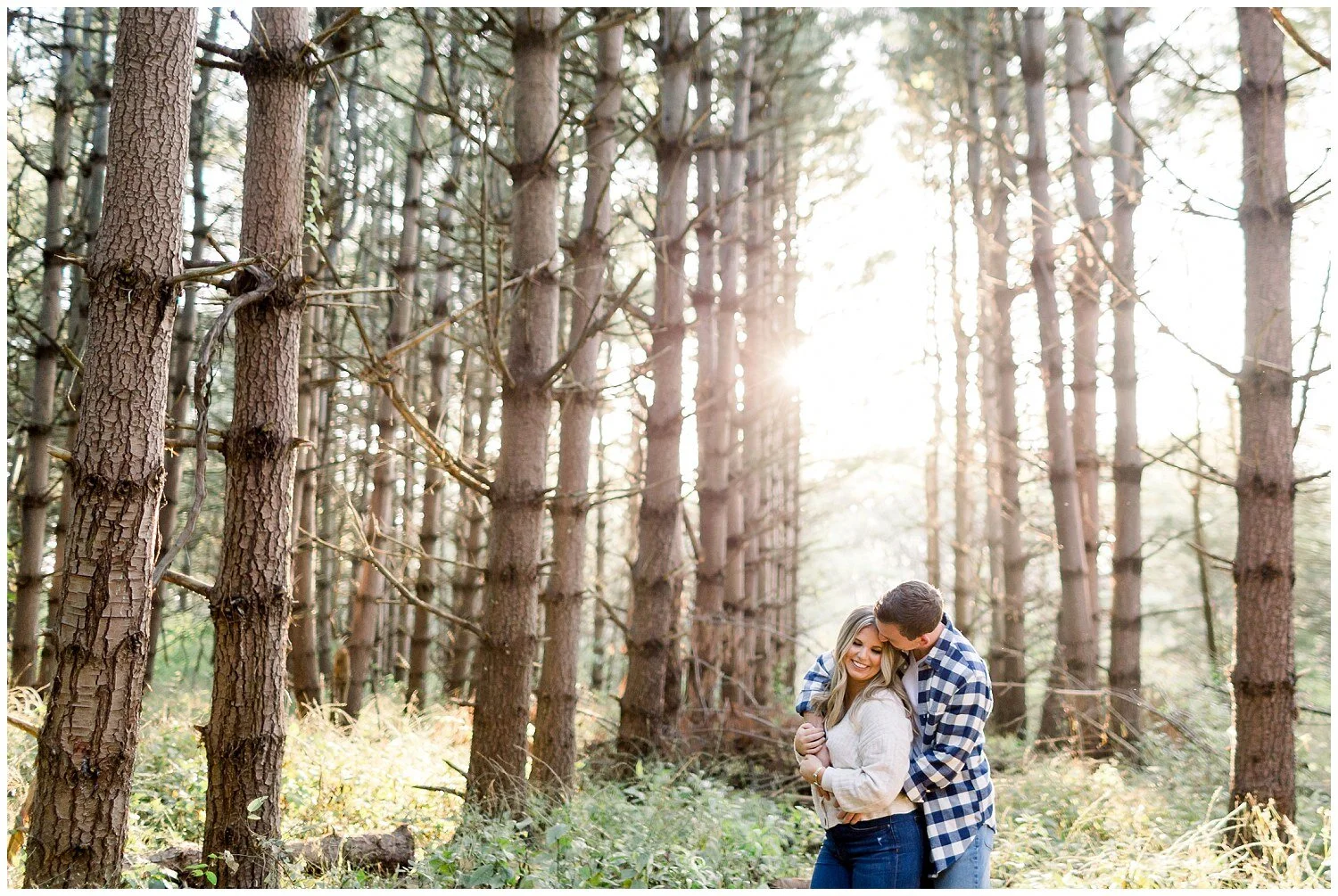 Woodsy Engagement Photos in the Midwest // Ellie + Kyle