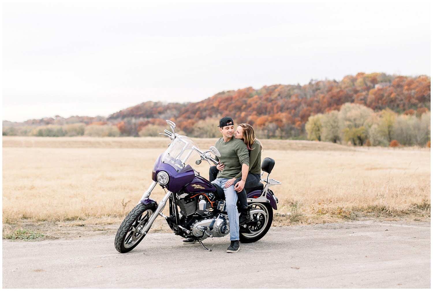 Fall Colors, Motorcyles, and Kansas City // Lauren + Paul 