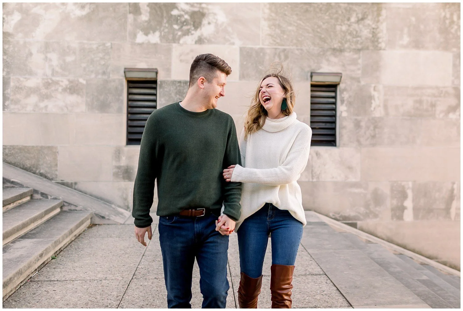 Downtown KC + National WWI Museum Engagement Session // Julia + Dan