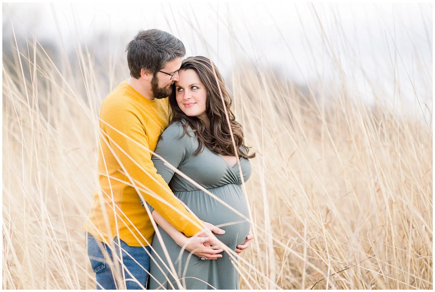 Whimsical Fields in the Midwest Maternity Photos // Emily + Logan