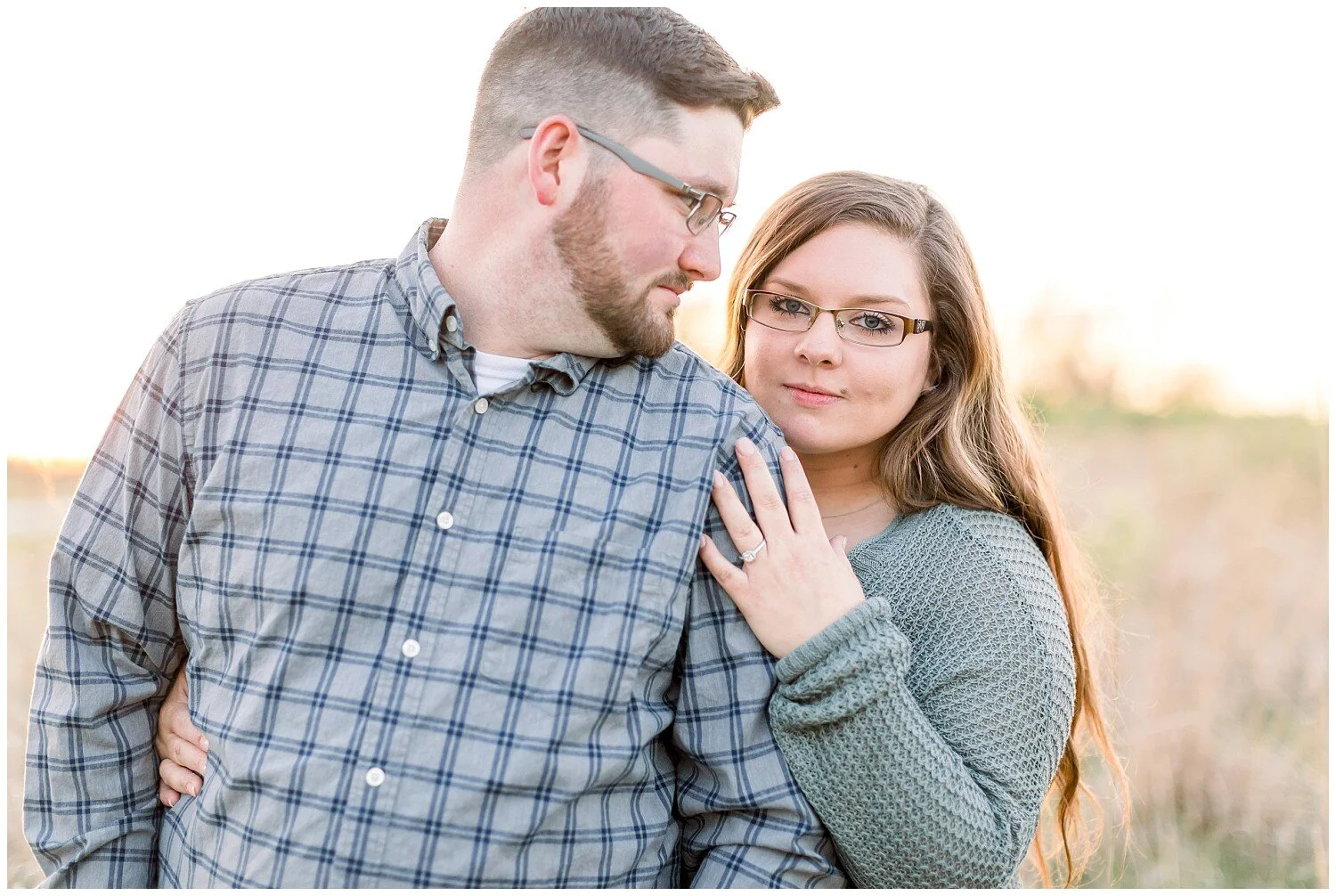 Early Spring Midwest Fields Engagement Session // Carly + Andrew