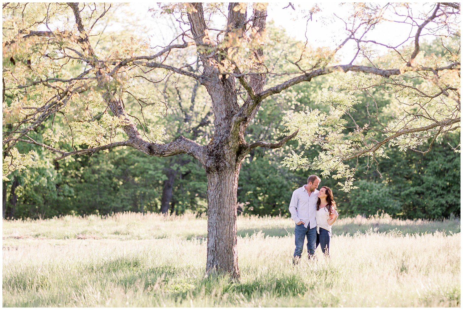 Engagement Photos at Burr Oak Woods // Lizzy + Britt