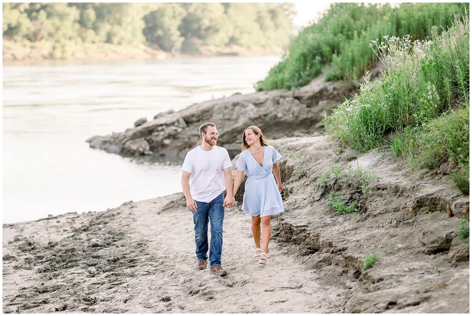 English Landing Park, Parkville Missouri Engagement Photos // Lauren + Wayne