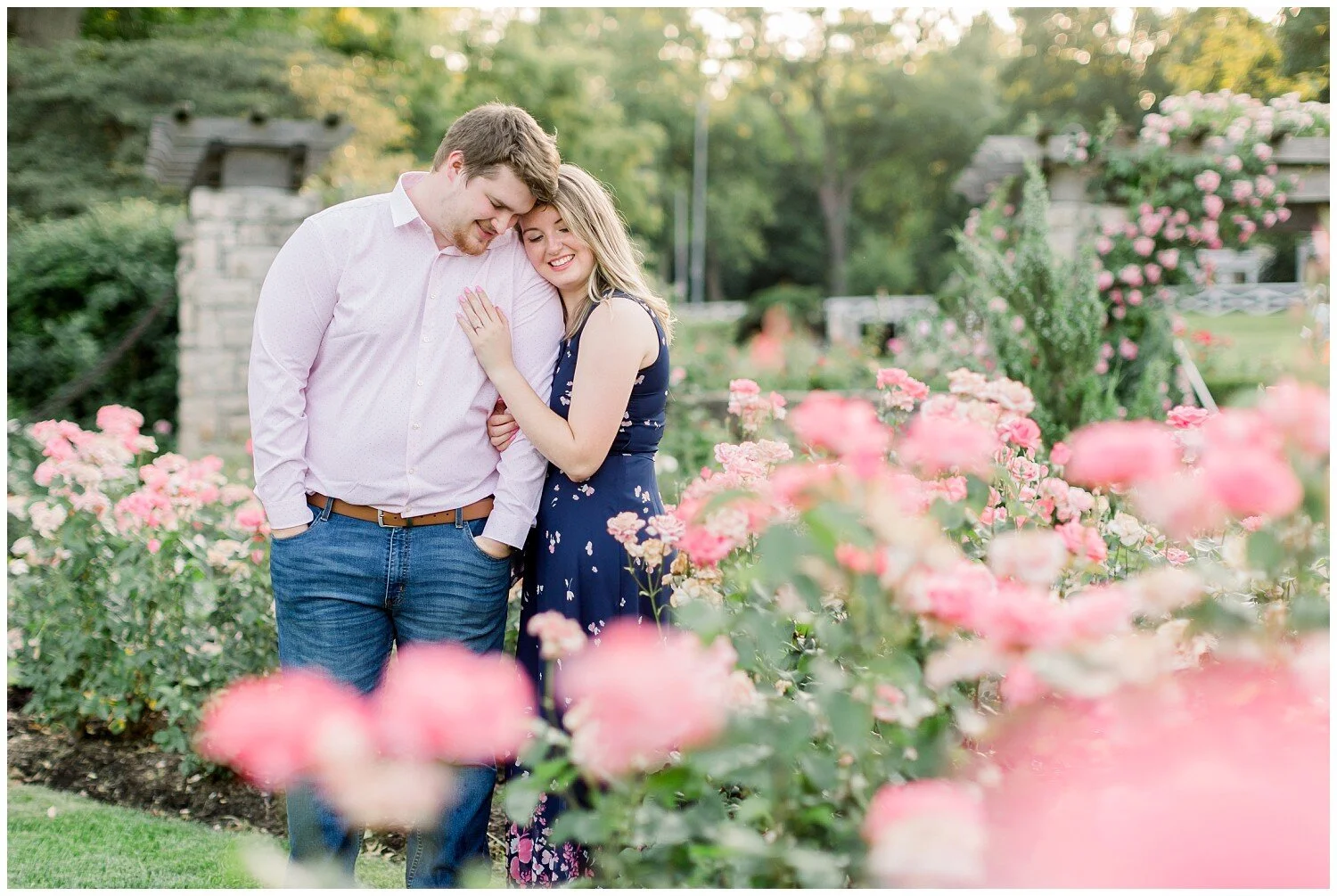 Summer Engagement Photos at Loose Park // Megan + Christian