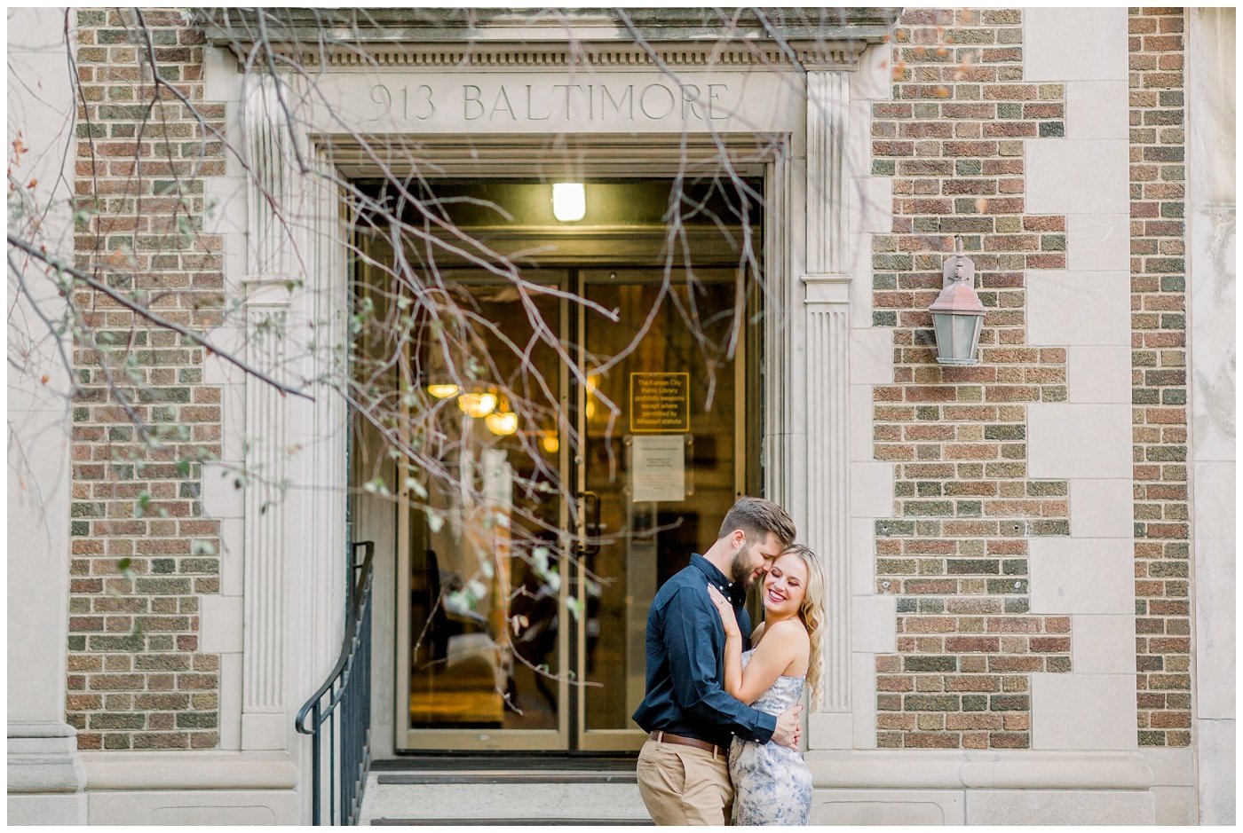 Library District KC engagement photos