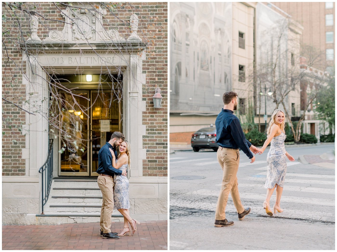 Library District Kansas City engagement photos