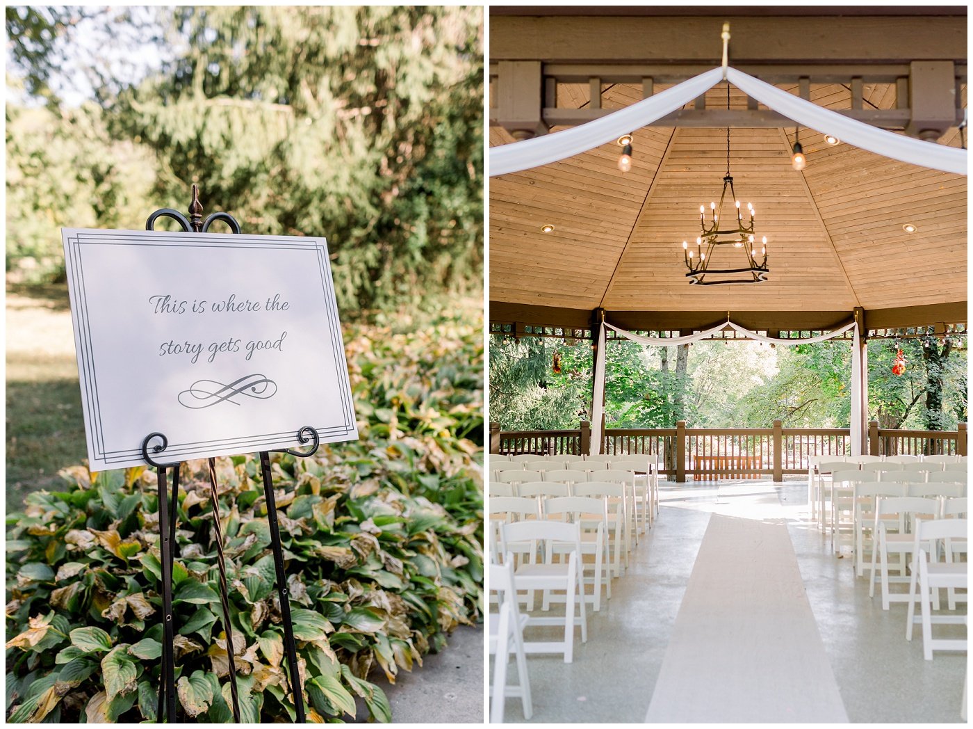 Outdoor ceremony at The Elms Hotel