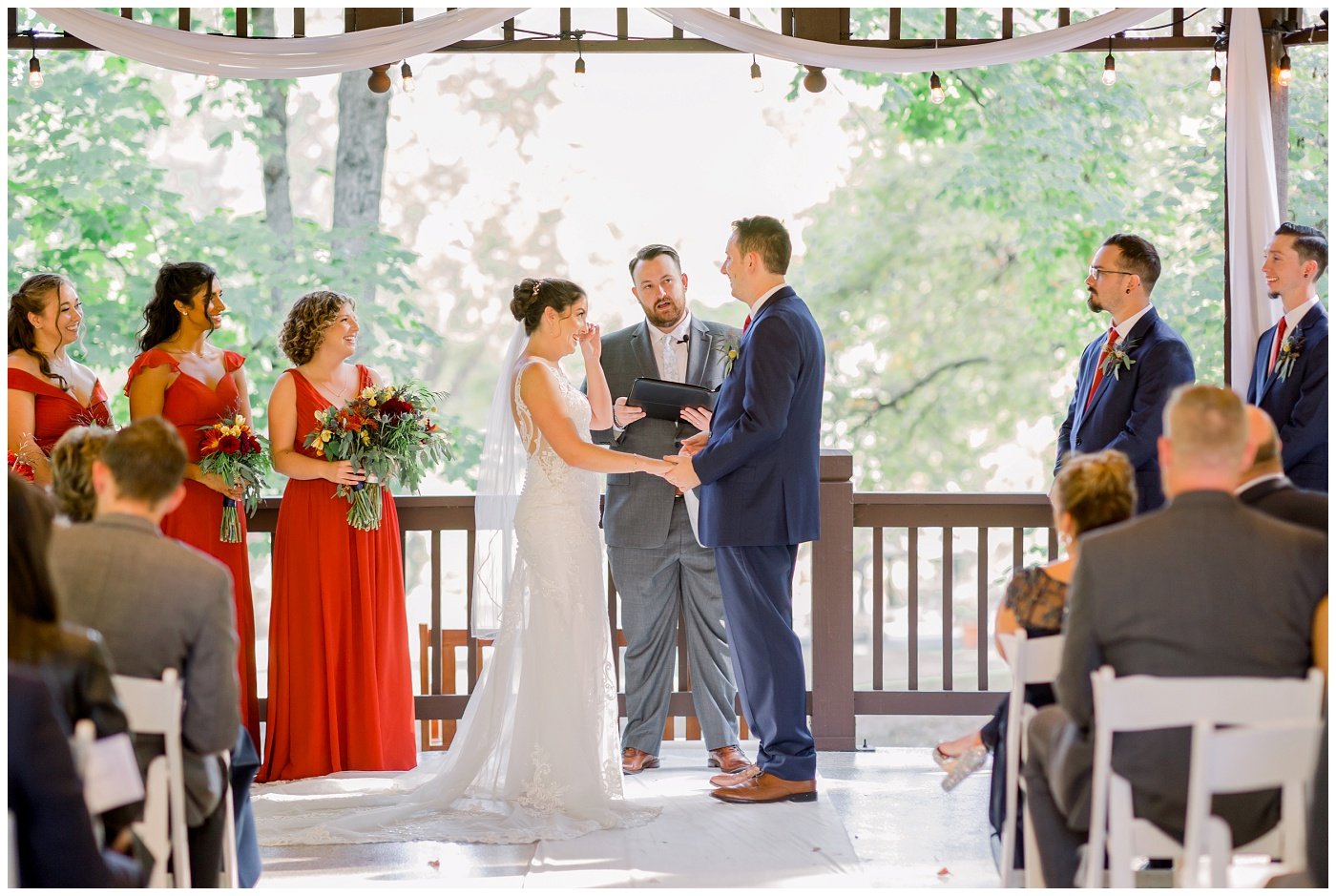 Gazebo wedding at The Elms