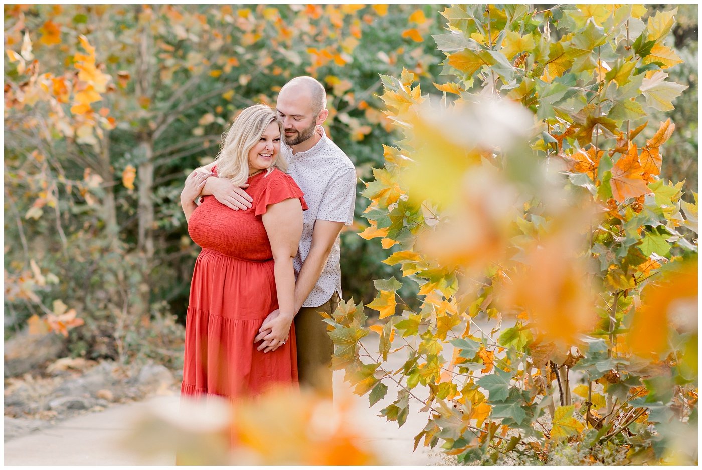 Fall colors KC engagement photos