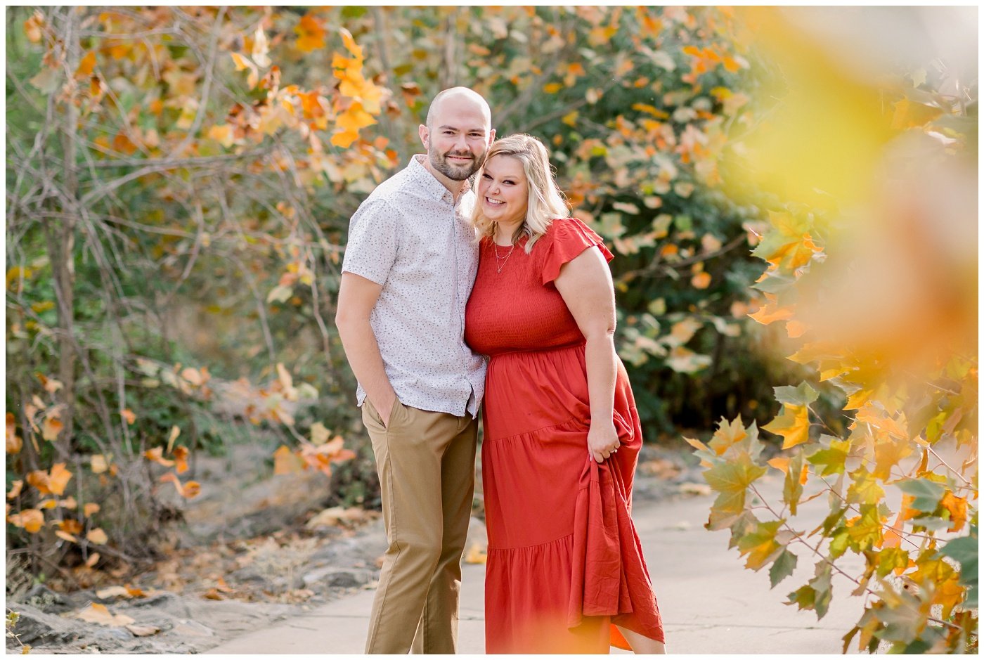 Fall colors engagement session