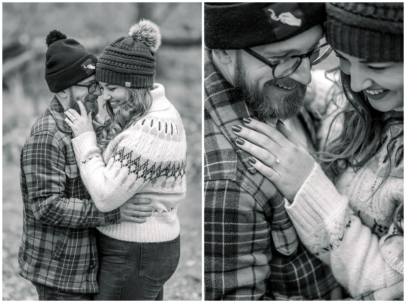 KC engagement photos in winter