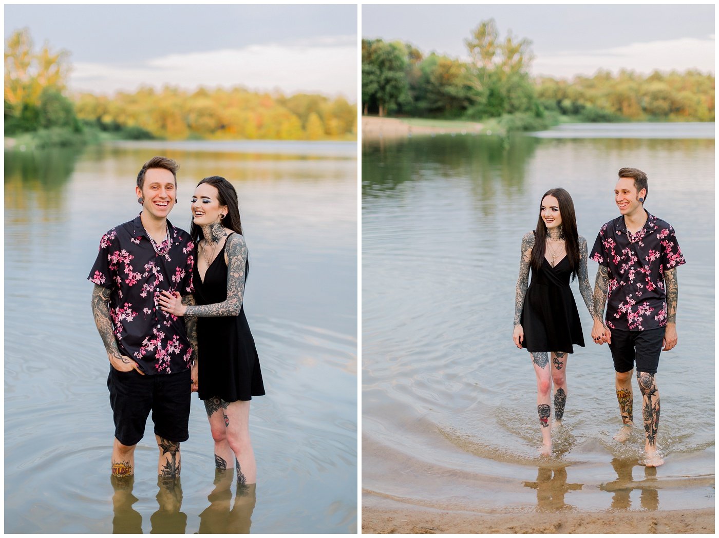 Shawnee Mission Park engagement photos