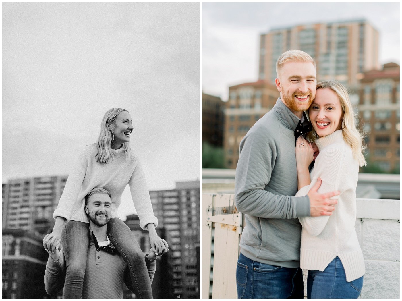 Country Club plaza engagement session