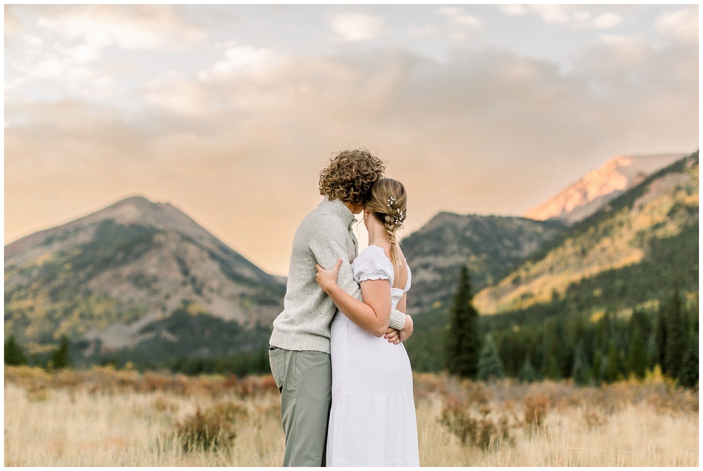 Sunset Colorado engagement