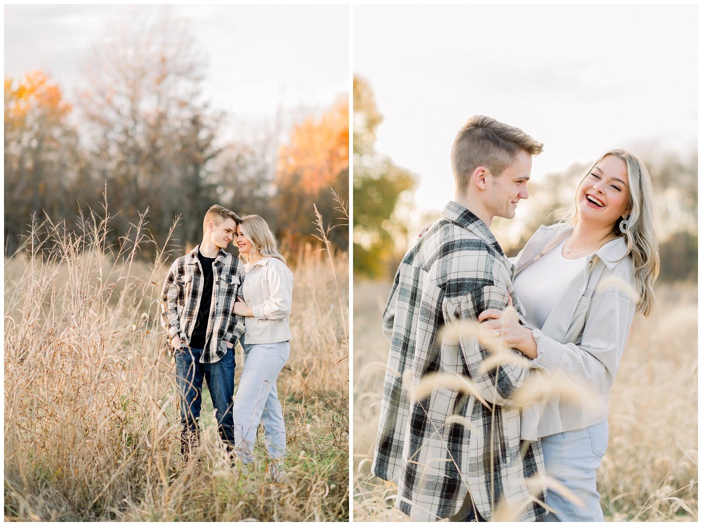 Perfect fall engagement photos in KC