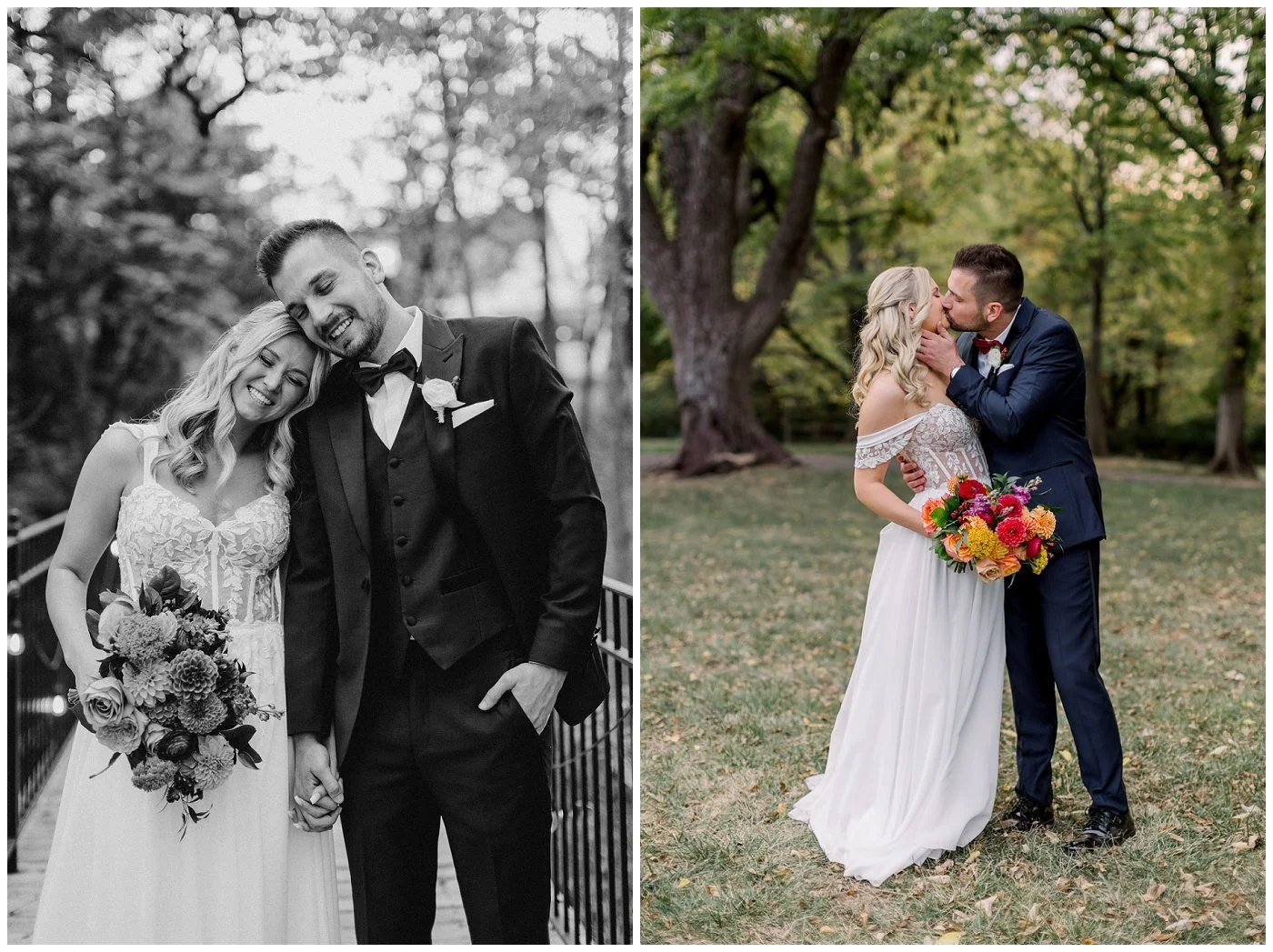 Fall wedding photos