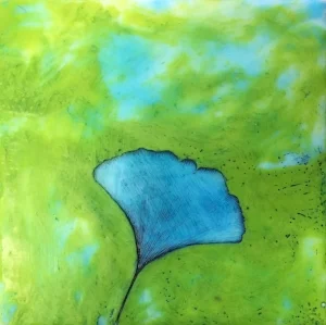 Ginko Encuastic Nature Print