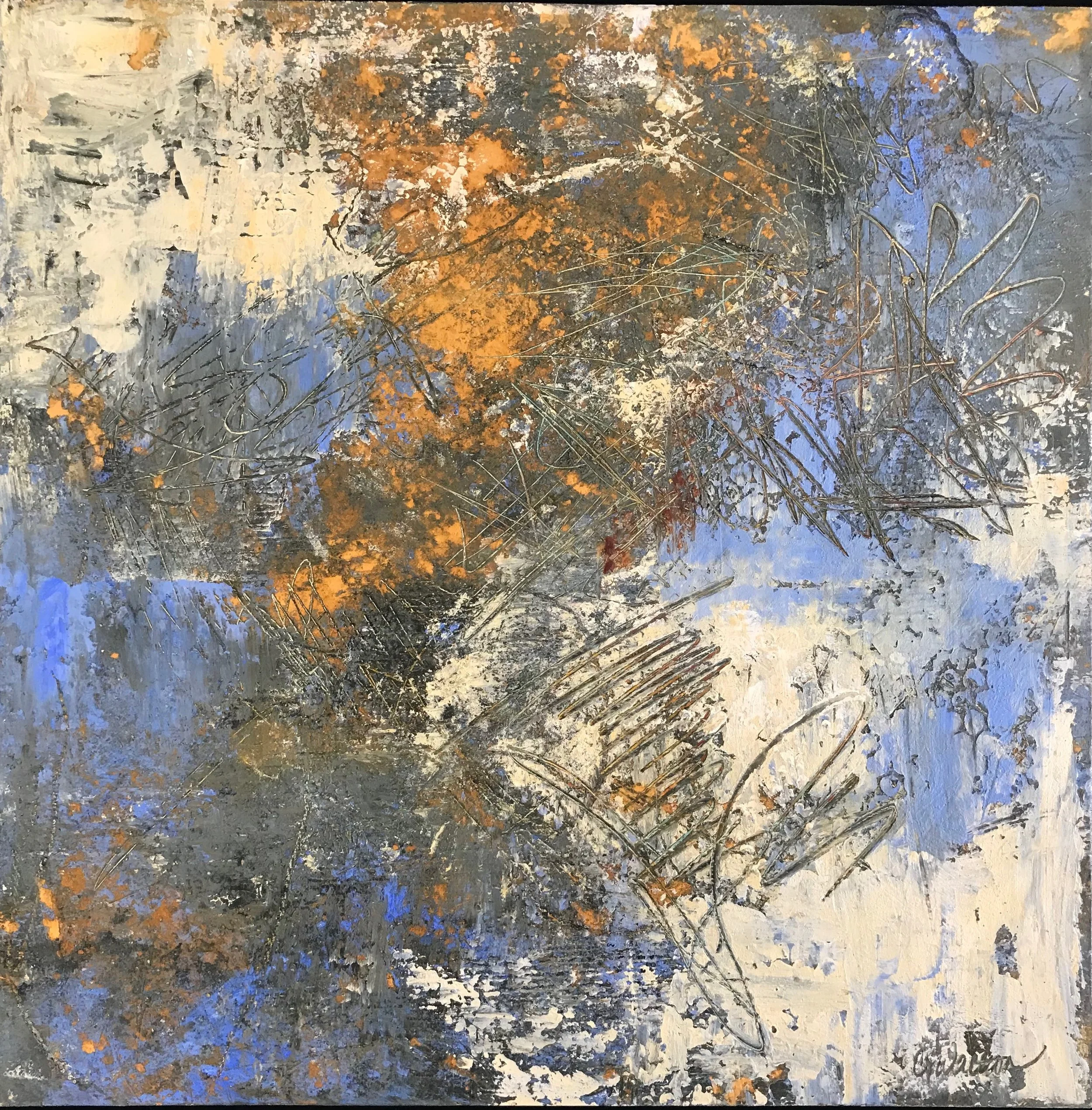 Storm's A Comin', oil & cold wax