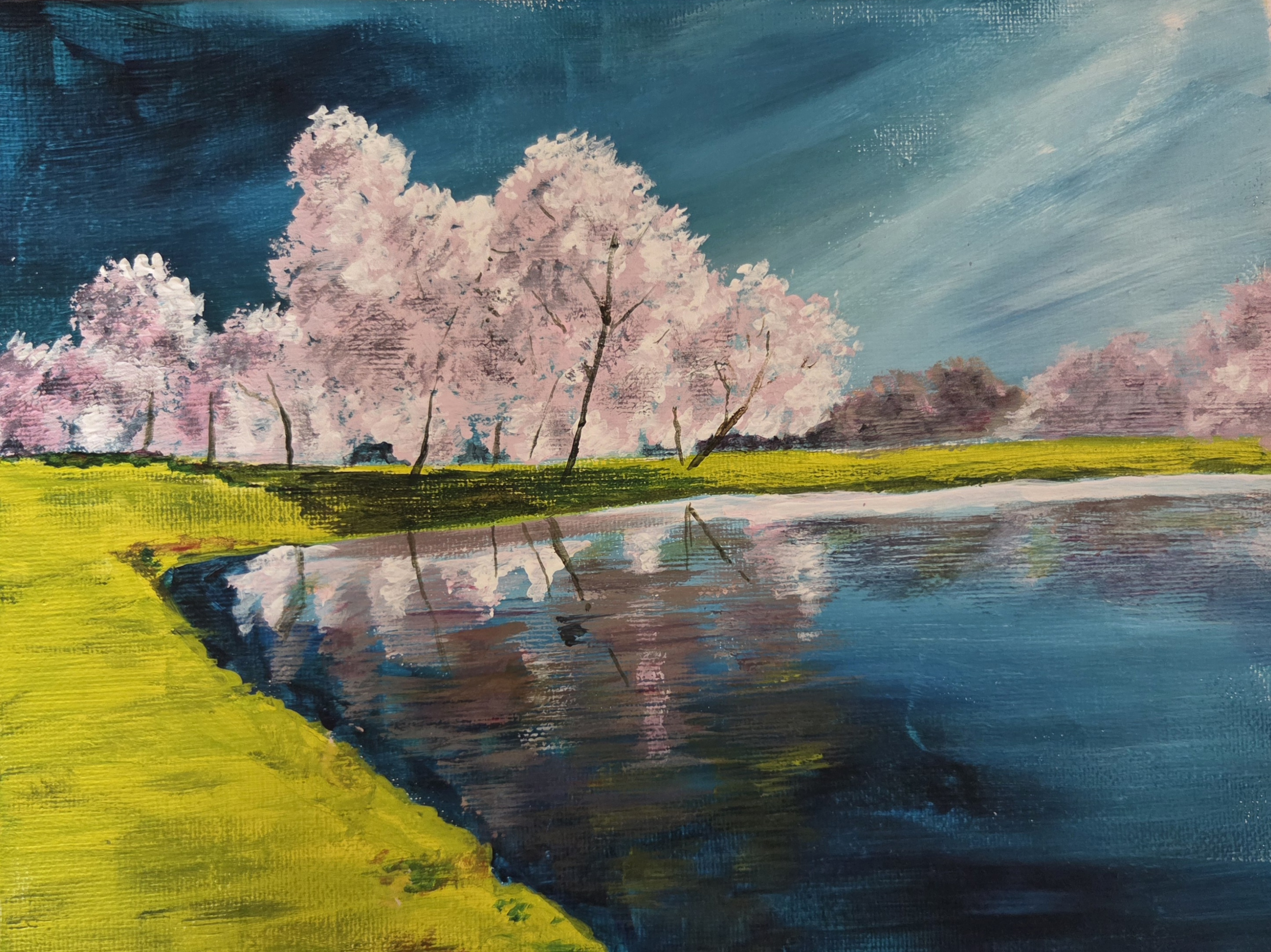 PAINT A VIBRANT LANDSCAPE IN ACRYLICS