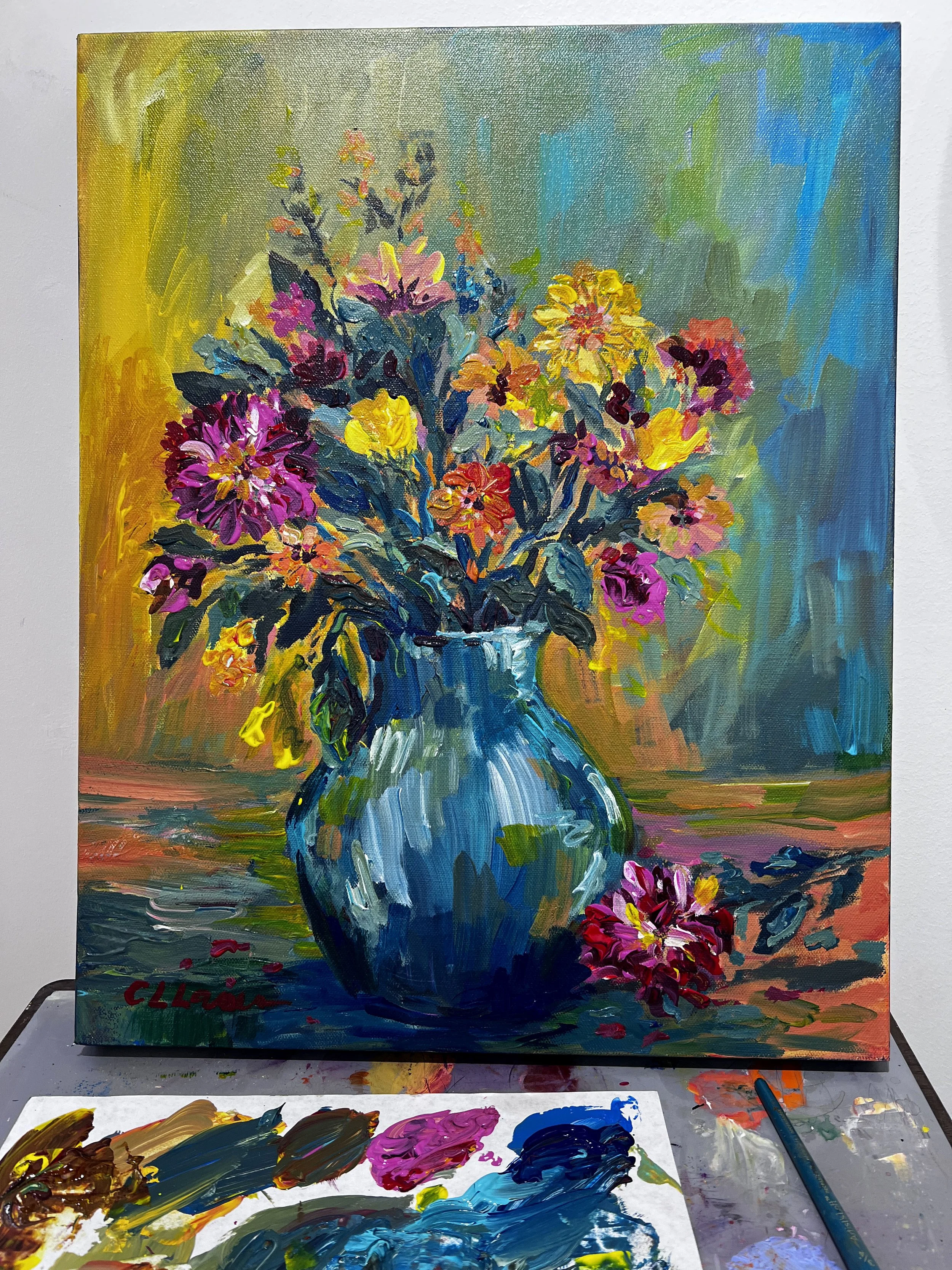 Cynthia Llanes, Come to My Tea Party, Acrylic, 16x20PG.JPG