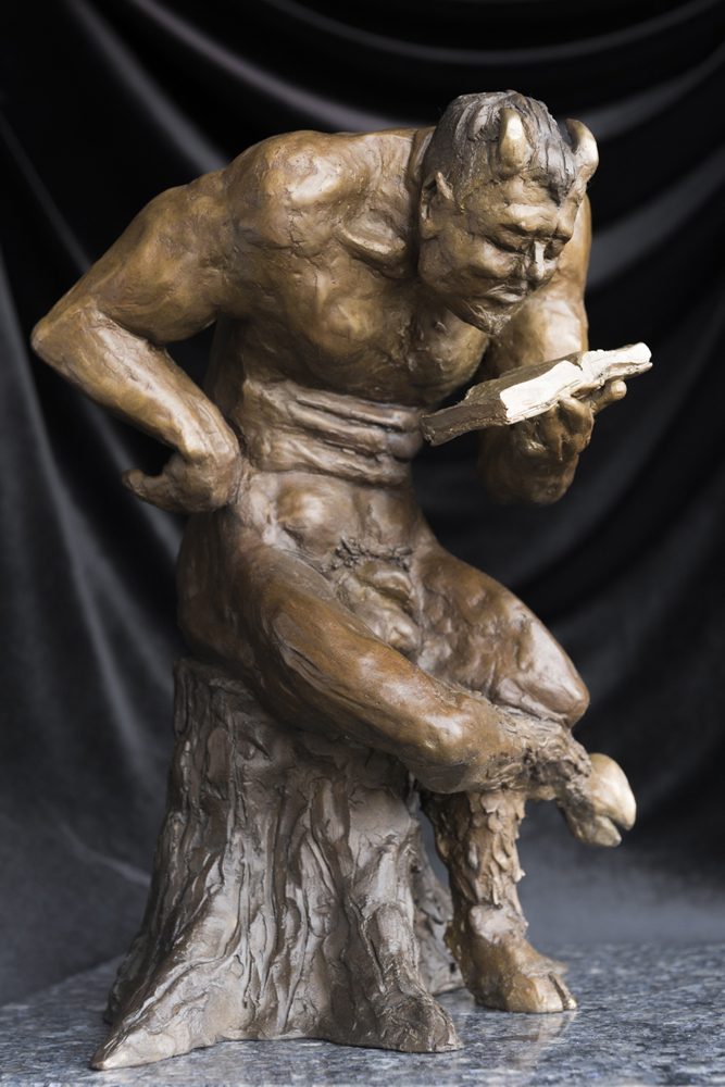 "In Rumination" Bronze Sculpture 2014; $5000.