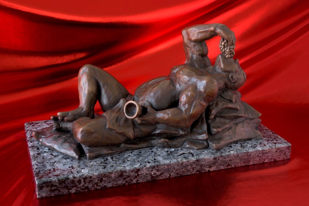 "Bacchus in Repose" Bronze; 2016.
