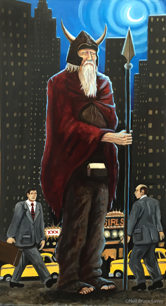 "Moondog" 14" x 24" 2015.