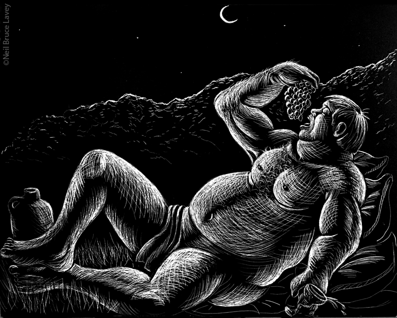 "Bacchus in Reopose" $200.