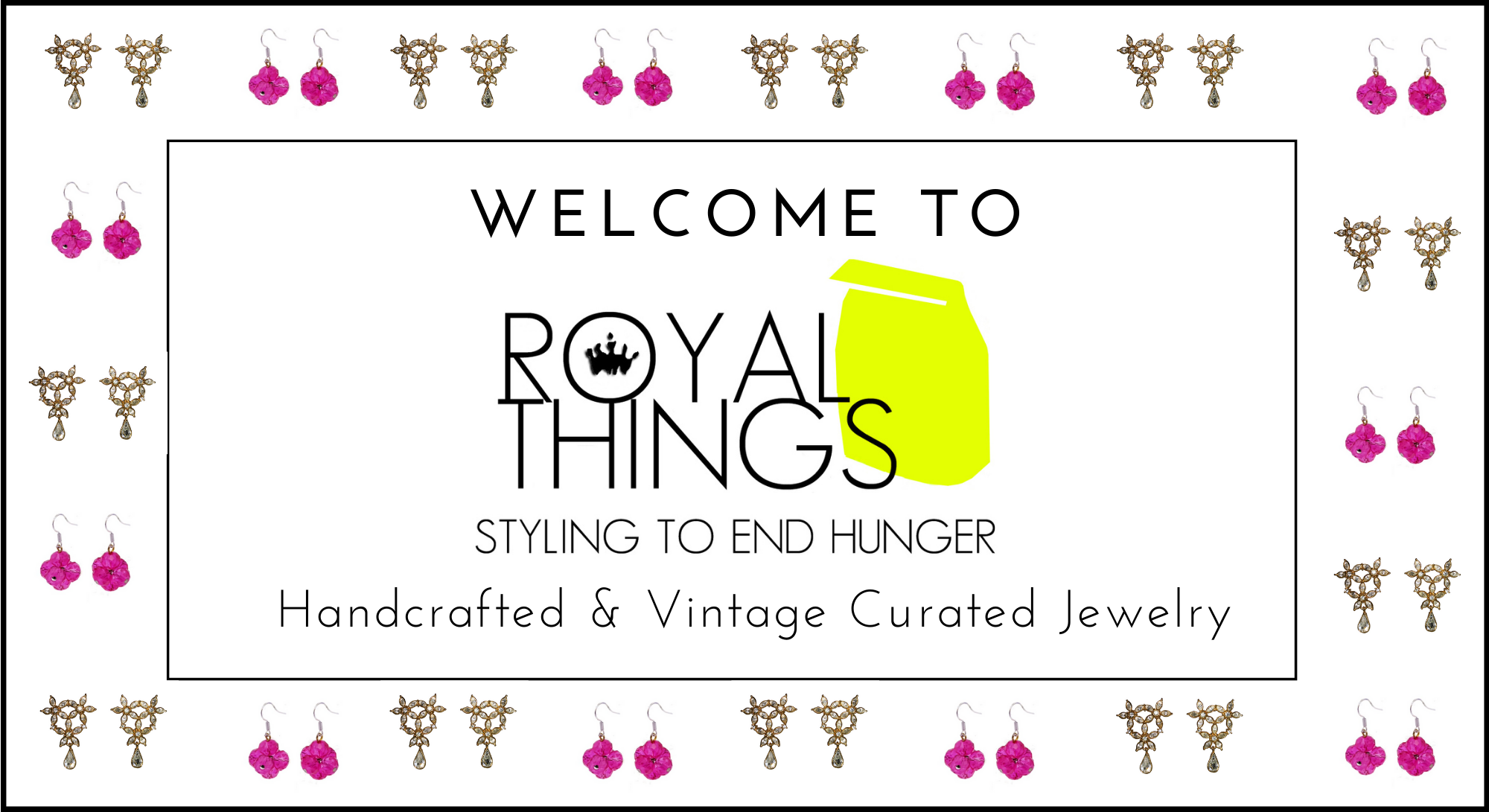 Royal Things homepage welcome image