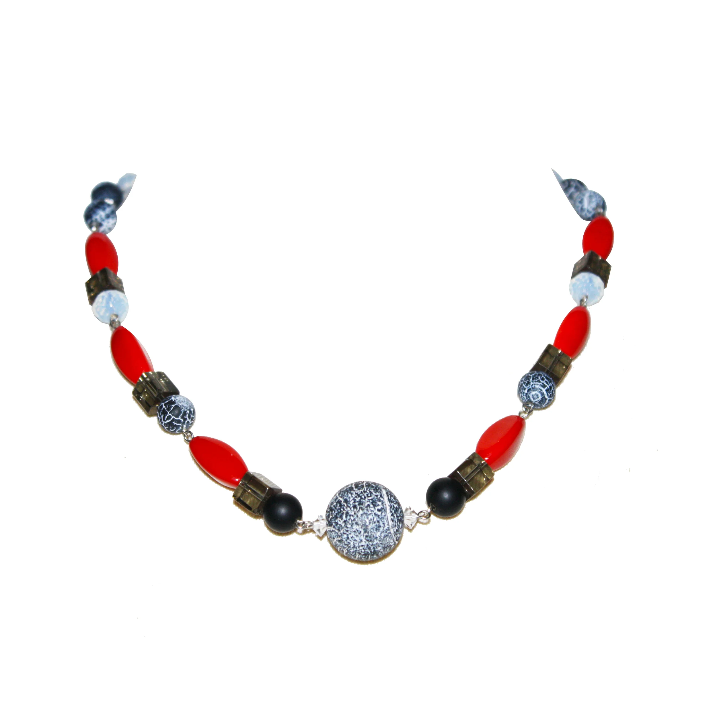Apple Licorice Beaded Necklace