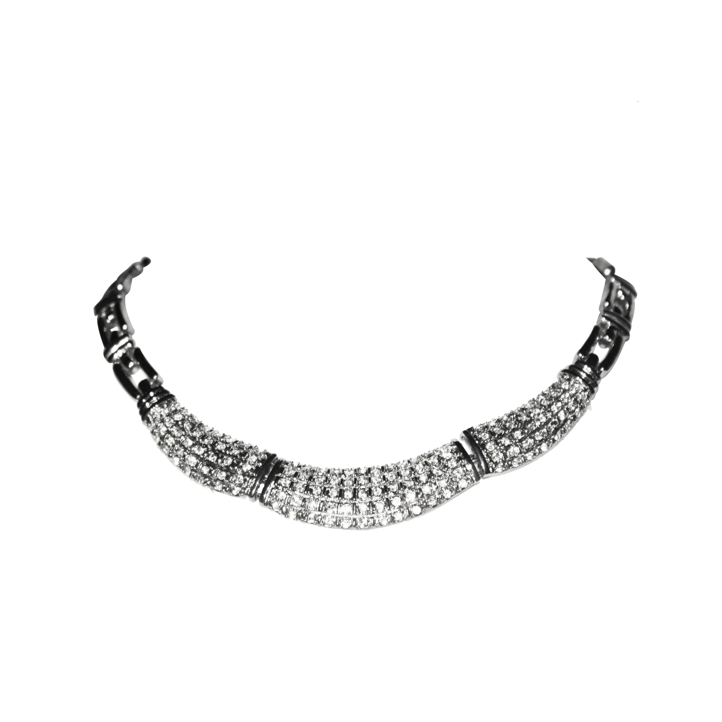 Vintage Strass Soldier Collar Necklace