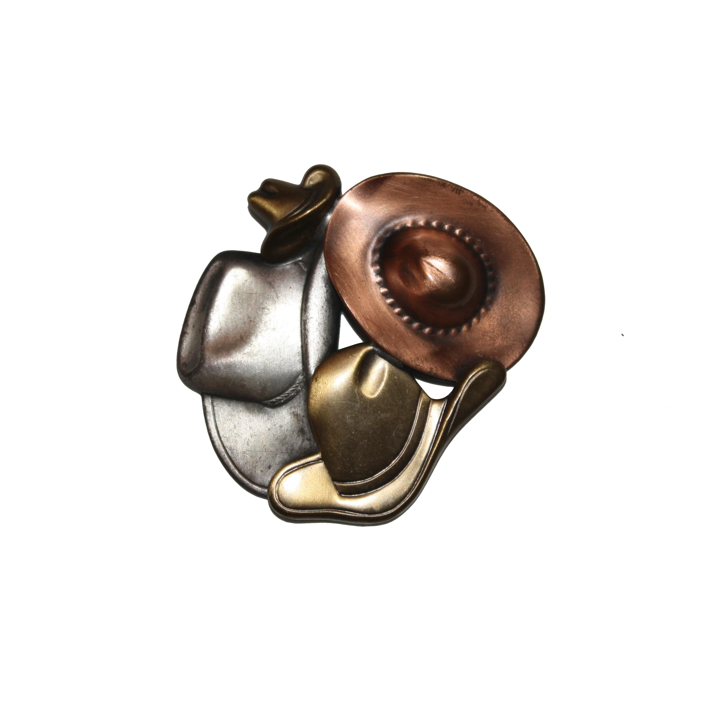 Western Metal Brooch