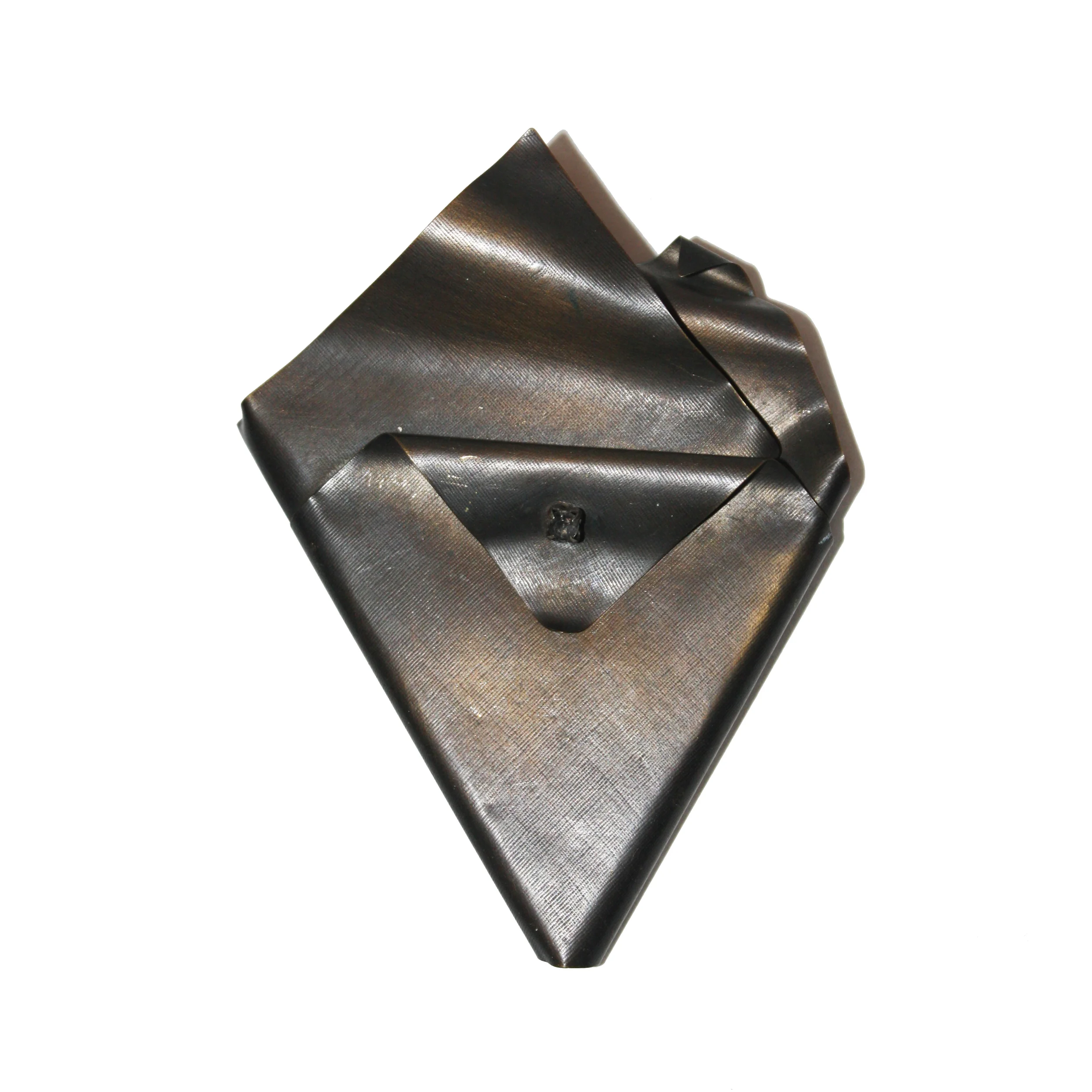 Bronze Metal Handkerchief Brooch