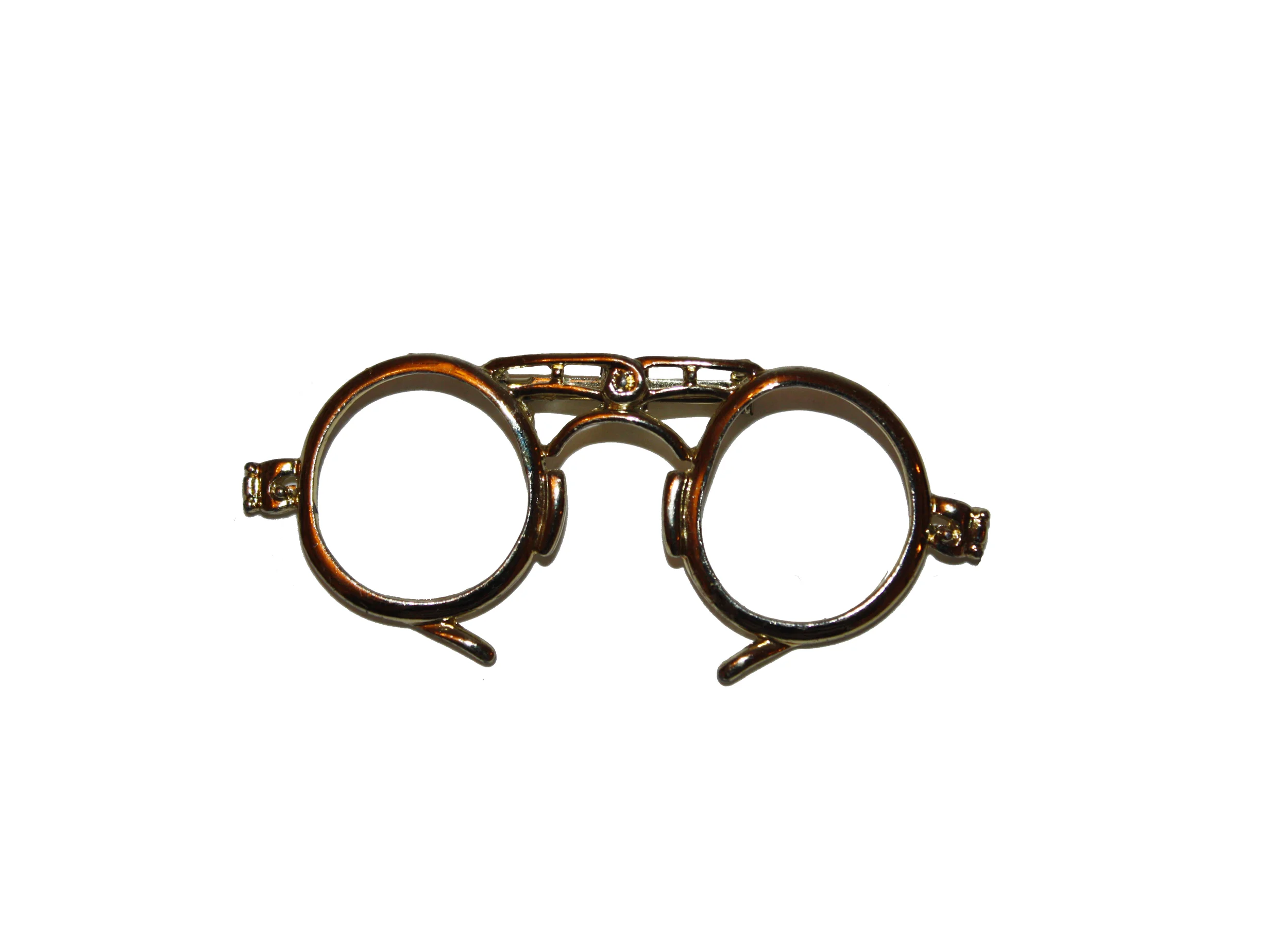 Gold Tone Optical Brooch