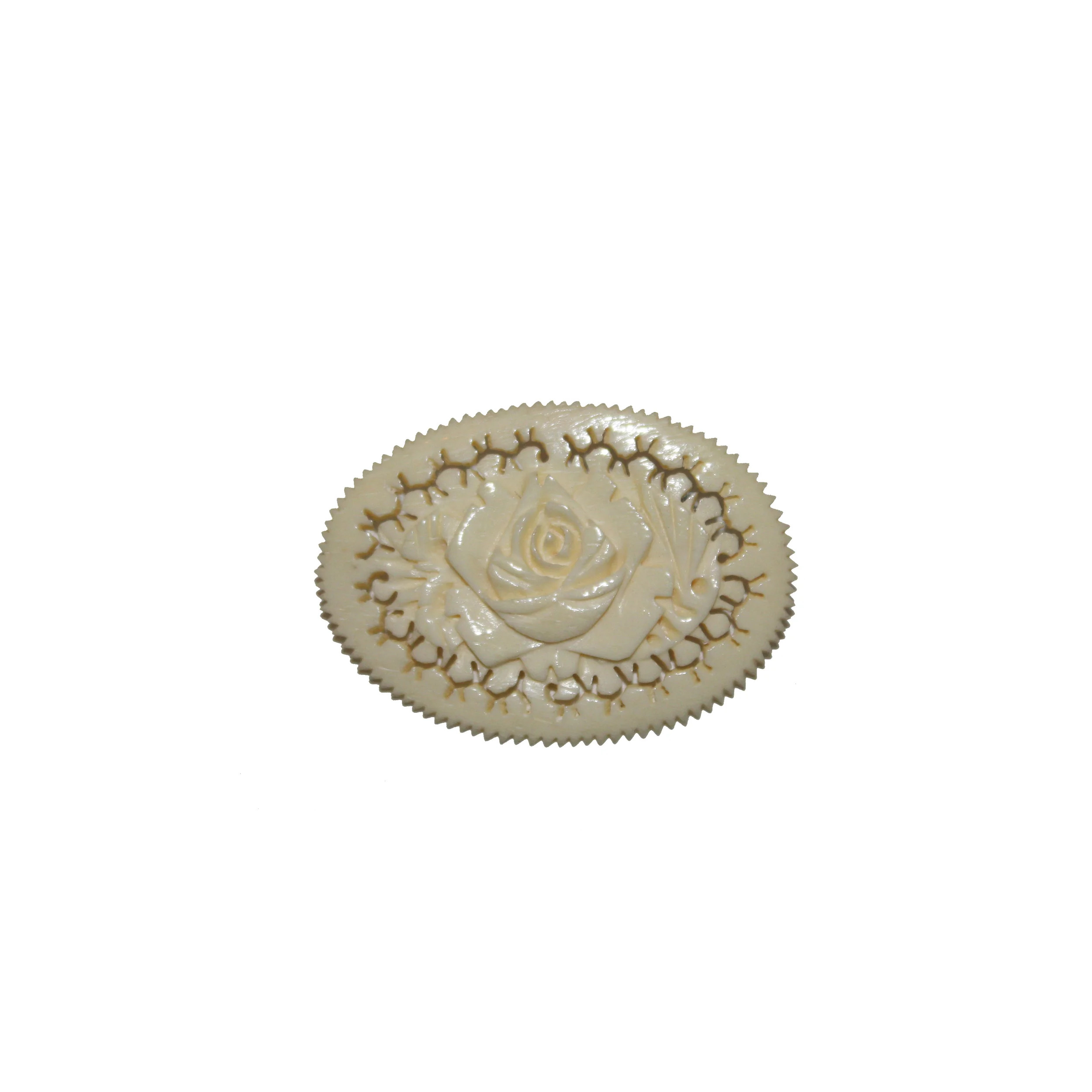 Vintage Ivory Flor Brooch